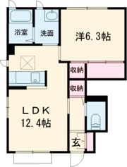ロワジール あさひ野の間取り画像
