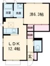 ロワジール あさひ野の間取り画像