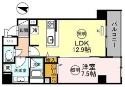 神戸海岸通 萬利Residenceの間取り画像