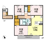 D-room十連寺 弐番館の間取り画像