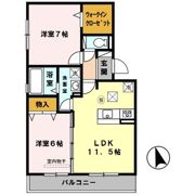 サニープレイス塩屋台の間取り画像