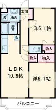 エスポワールI番館の間取り画像