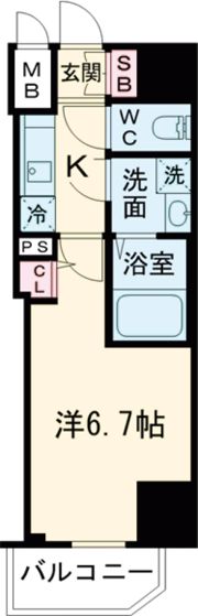 ファーストフィオーレ神戸駅前の間取り画像