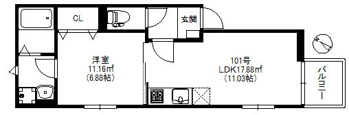 ポラリス南福岡の間取り画像