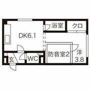 ハーベストⅡの間取り画像