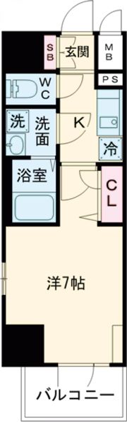 エスリード神戸元町ヒルズの間取り画像