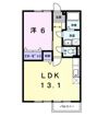 カンパーニュ壱番館の間取り画像