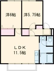 サンガーデン北別府 A棟の間取り画像