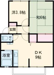 アーバン堂の前の間取り画像