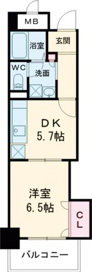 サンクラッソ湊川公園駅前の間取り画像