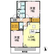 リビングタウン岩国 G棟の間取り画像