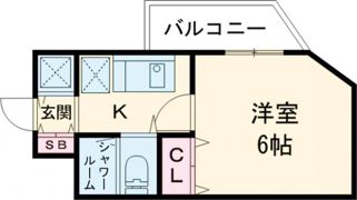 ビーハイツ北野の間取り画像