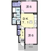 ルラーシュ壱番館の間取り画像