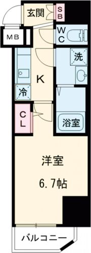 ファーストフィオーレ神戸駅前の間取り画像