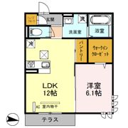 ビーグルテラス Bの間取り画像