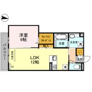 ビーグルテラス Bの間取り画像