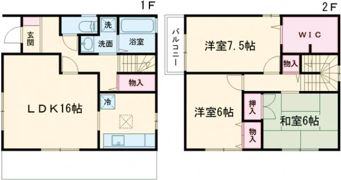 北井タウンハウスの間取り画像