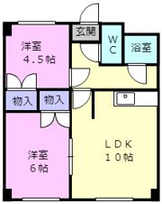 雅灯マンションの間取り画像