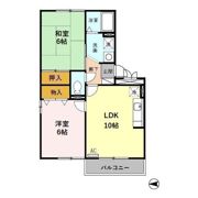 フレアコート矢木の間取り画像