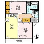 アルカディア宮江 Aの間取り画像