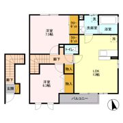 パティオ川木谷 Bの間取り画像