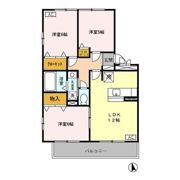 ハリークレスト Aの間取り画像