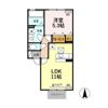 伏見ヴィヴレ Aの間取り画像