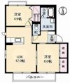 クレストハイツ A棟の間取り画像