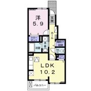 オーブ コリーヌの間取り画像