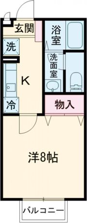 ヴェルメゾン A棟の間取り画像