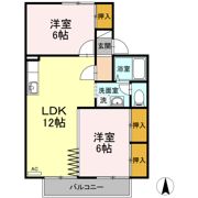 ファミール中の館 B棟の間取り画像