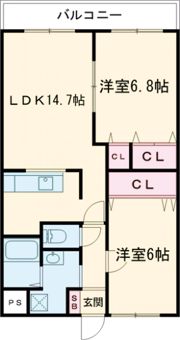 ピュアライフ・空の間取り画像