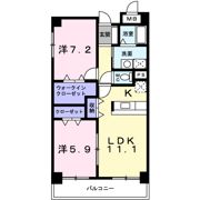 プラシ－ド鼓が滝の間取り画像