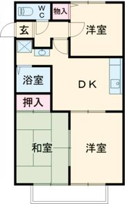 ハイツナカノの間取り画像