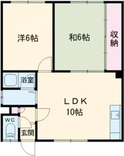 コーポ衣笠No．2の間取り画像