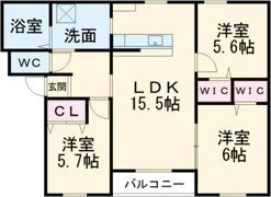 インフィニティの間取り画像
