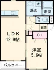 ポポラートⅢの間取り画像