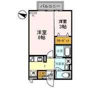 クラインガルテン A棟の間取り画像