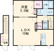 グリーンハイムH＆Hの間取り画像