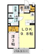 メゾン ラ トゥール A棟の間取り画像