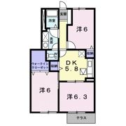 パパイヤプレースAの間取り画像