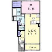 コスモス Dの間取り画像