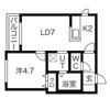 ルジュール中島公園の間取り画像