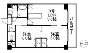 アリエス姪浜西の間取り画像