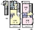 グランメール勝田の間取り画像
