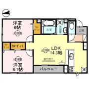CREST Kの間取り画像