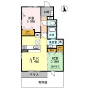 リバーサイド響の間取り画像