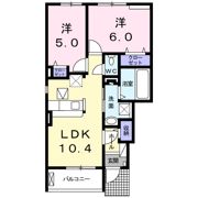 ハレ オオノ ⅱの間取り画像
