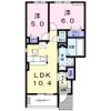 ハレ オオノ ⅱの間取り画像