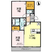 サニープレイス塩屋台の間取り画像